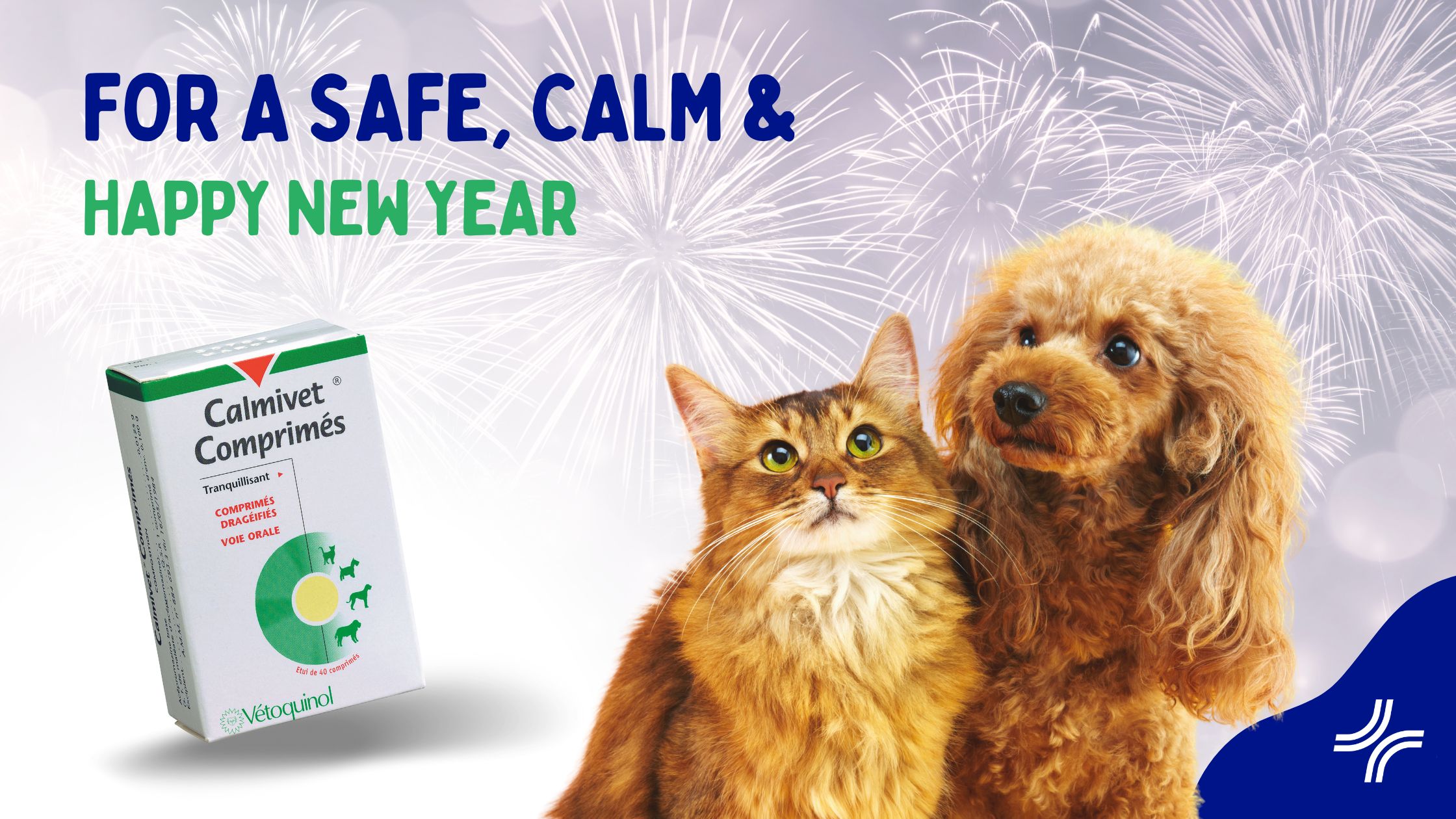 Keep your pets stress-free during the fireworks season with Calmivet